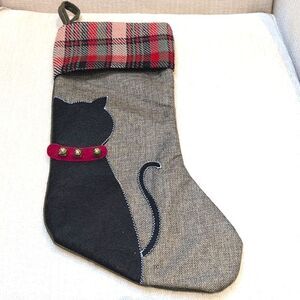 Giftcraft Cat Christmas Stocking NWT